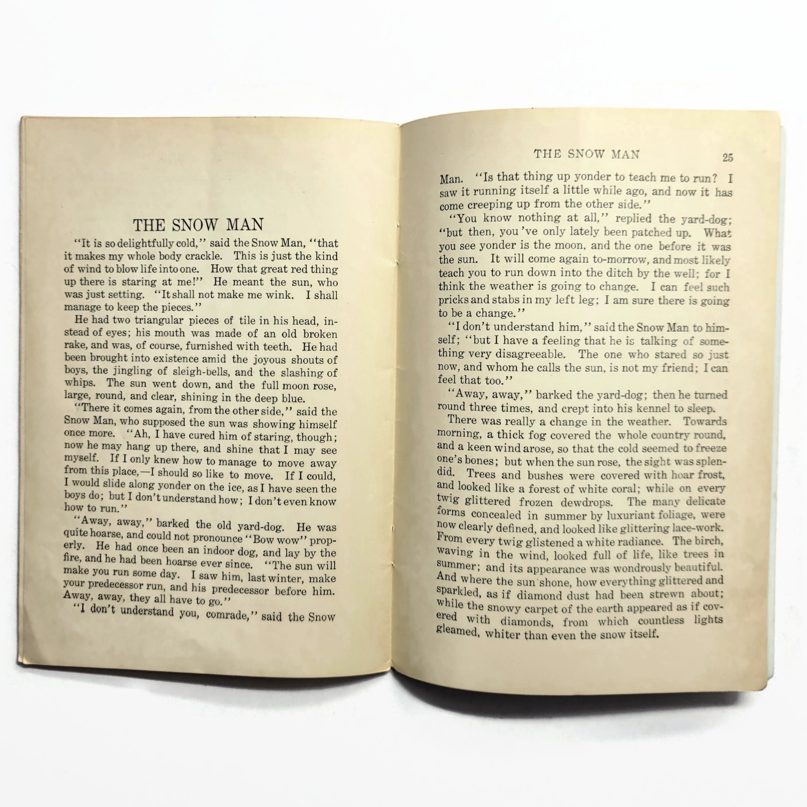 Antique 1910s The Snow Man And Other Stories: Little Match Girl, Little Thumb…