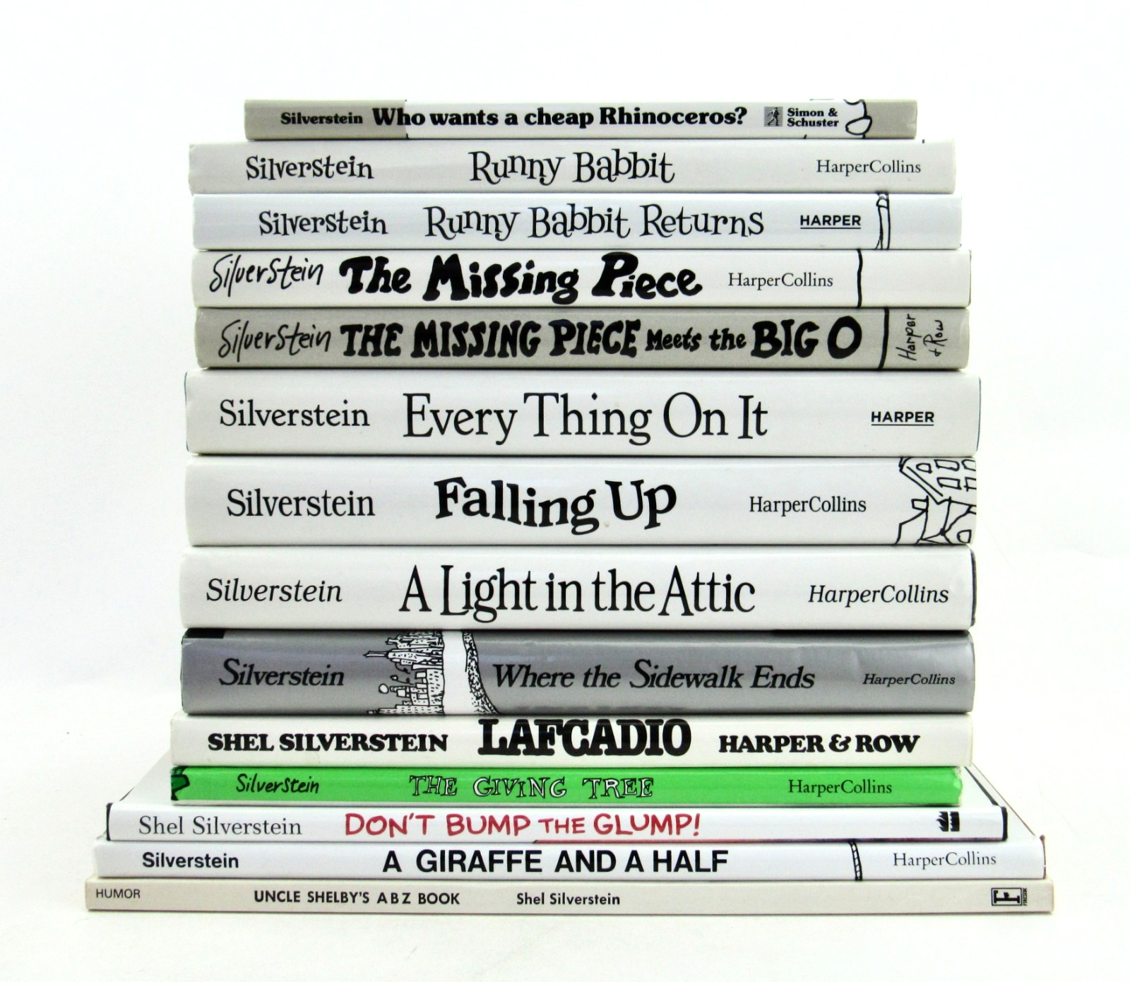 Lot 14 SHEL SILVERSTEIN Books Missing Piece Falling Up Lafcadio PB/HB VGC L1