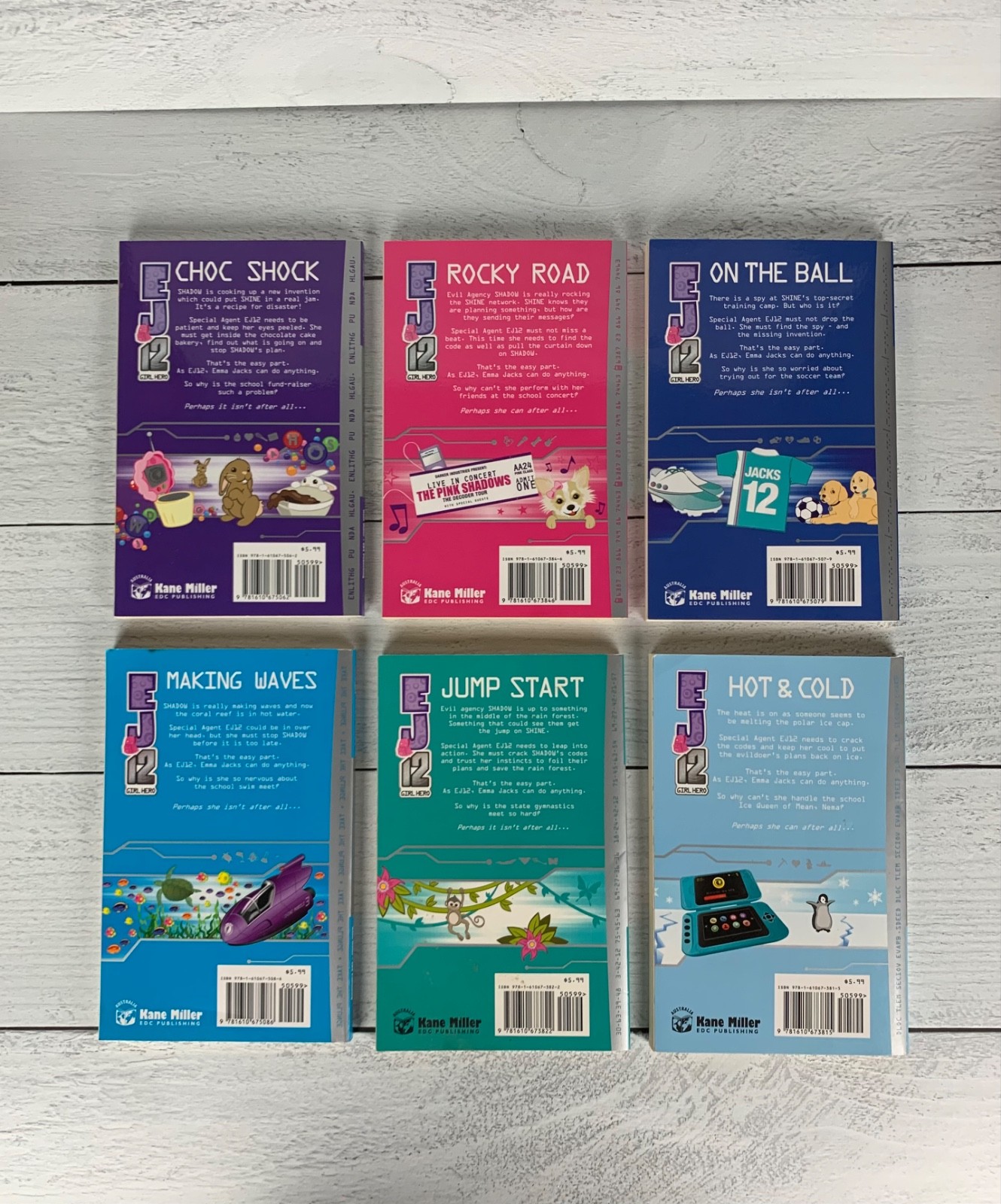 EJ 12 Girl Hero Kane Miller Usborne Book Series Lot 6 Girls Chapter Books Set