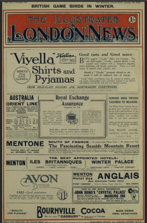 ILLUSTRATED LONDON NEWS 1920S (UK) 524 Unique Issues On USB Flash Drive