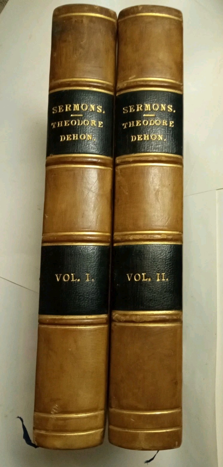 “Sermons on The Public Means of Grace…”. by Rev. Theodore Dehon. 2 Vols. 1825