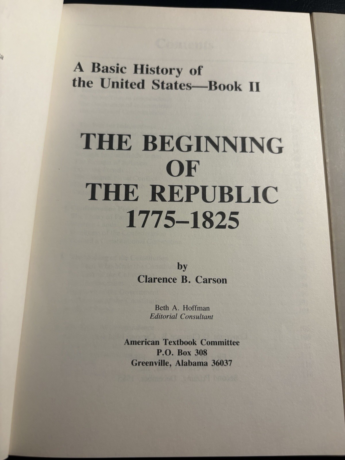 A Basic History Of The United States Volume 1-5 Set by Clarence B. Carson