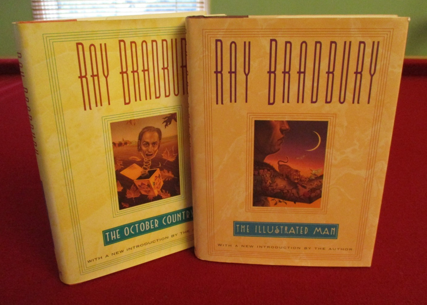 2 Ray Bradbury Hardcover Novels ~ The Illustrated Man & The October Country