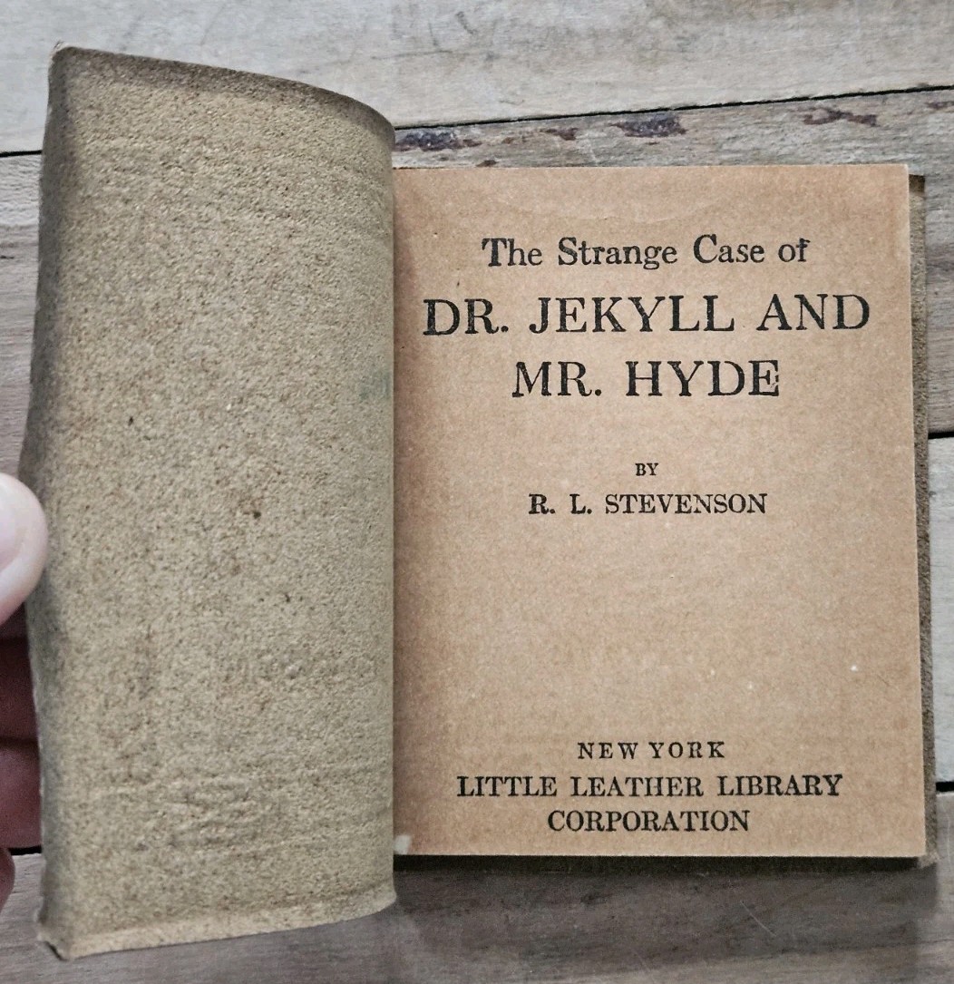 c1920. Dr Jekyll and Mr Hyde by Robert Stevenson Little Leather Library Antique