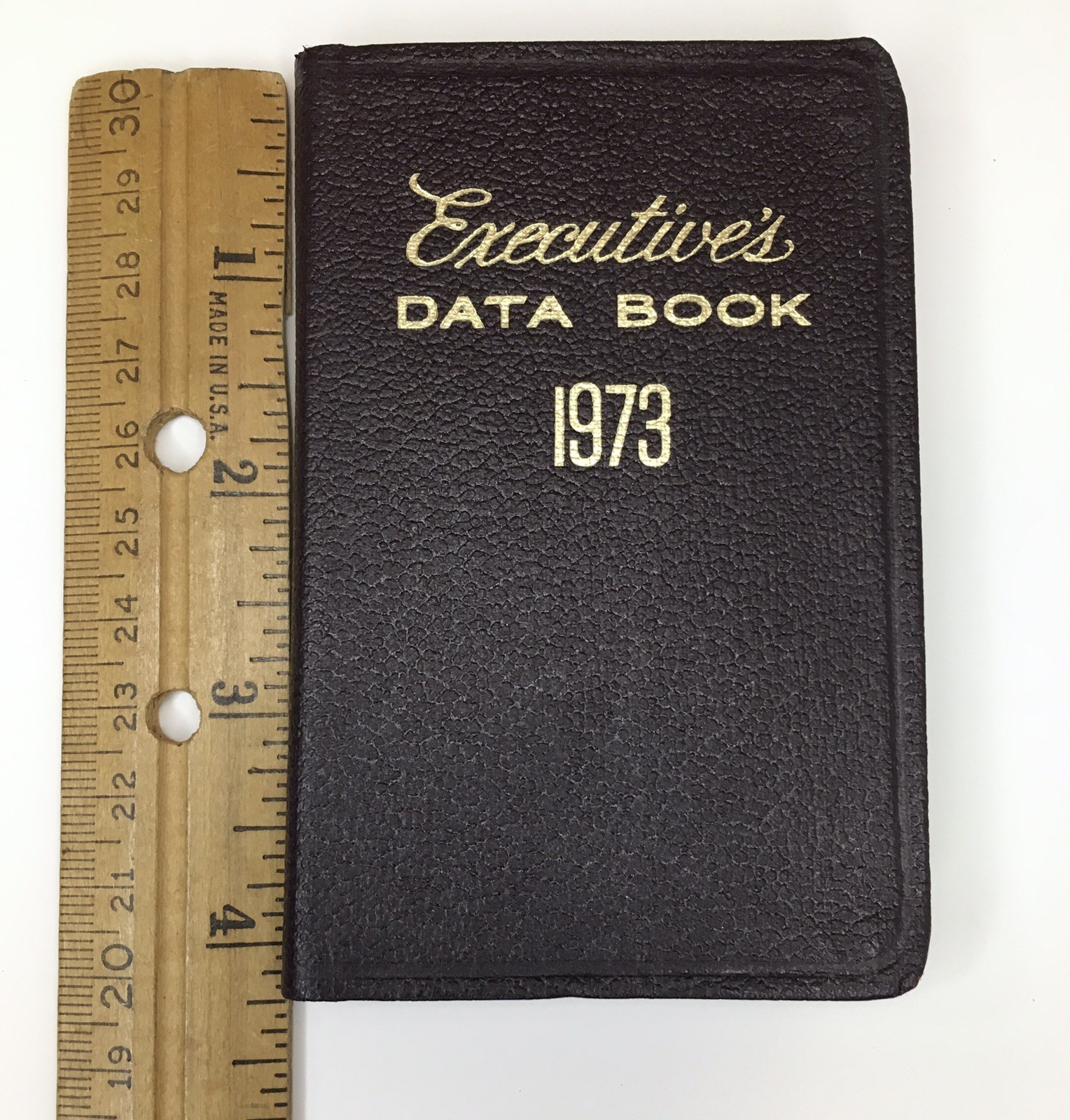 Executive Data Book 1973 Prentice Hall Inc. Unused Color Map Inside Pocket Size