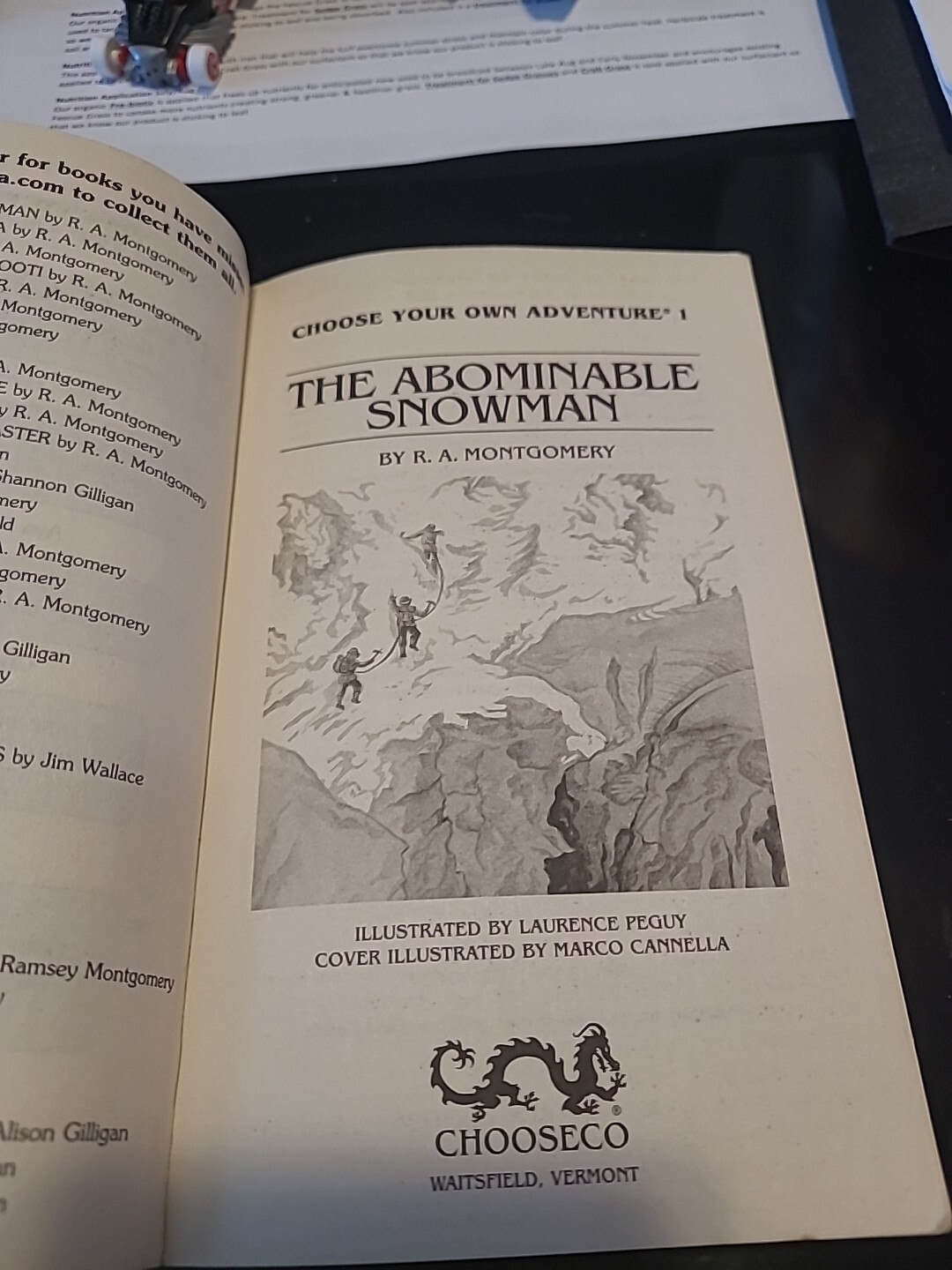The Abominable Snowman : (Choose Your Own Adventure #1) by R. A. Montgomery…