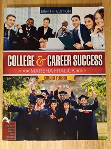College and Career Success Concise …, Marsha Fralick