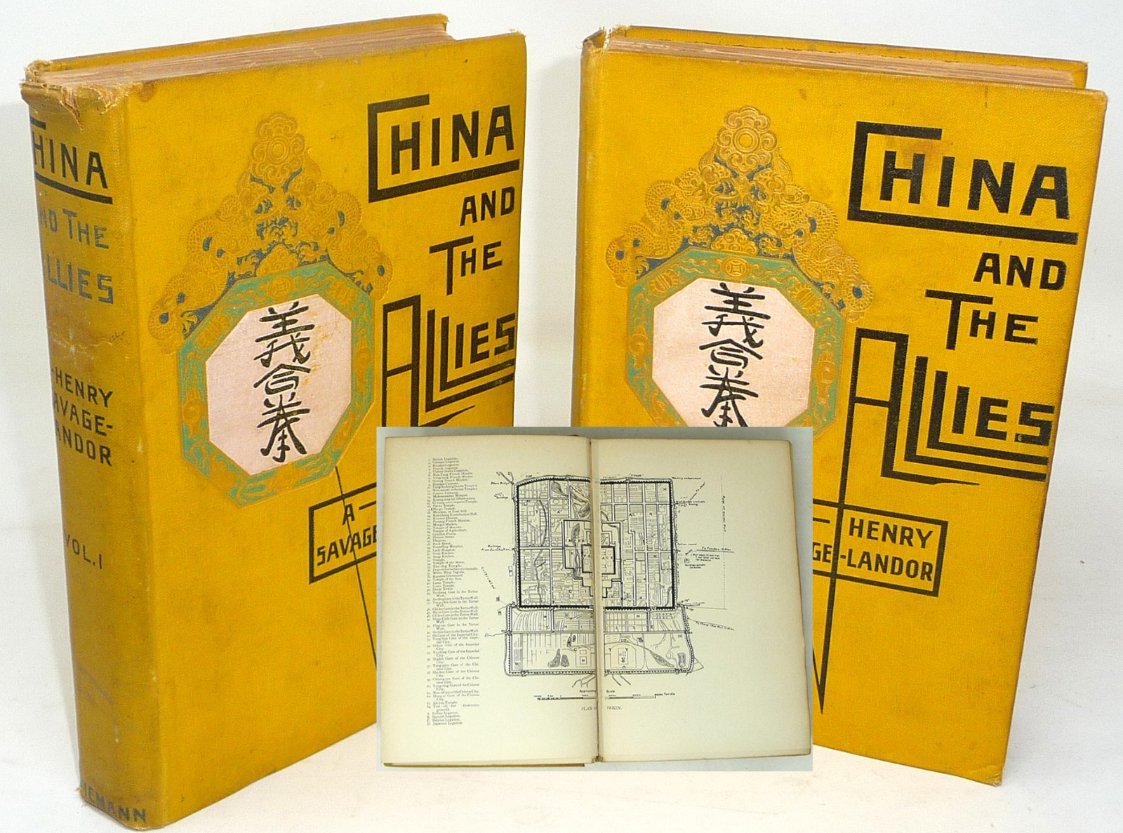 1902 China Set 2 Boxer Rebellion Missionaries Massacres Beijing Illustrated Maps