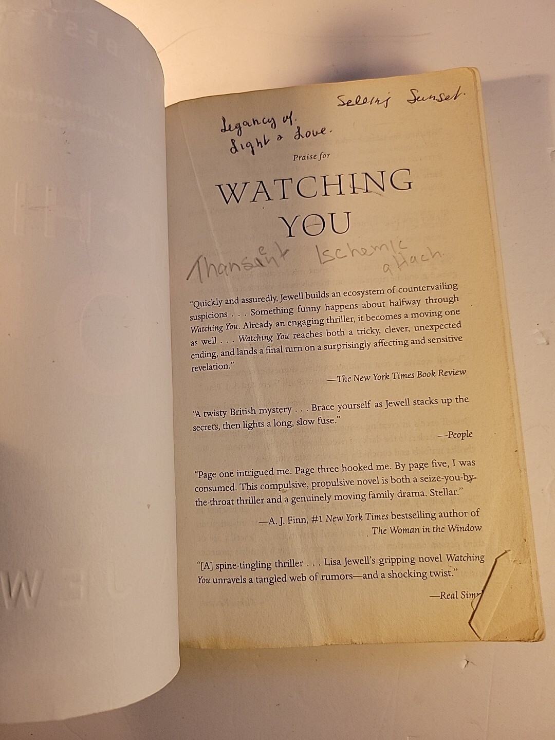 Watching You : A Novel by Lisa Jewell (2019, Trade Paperback)
