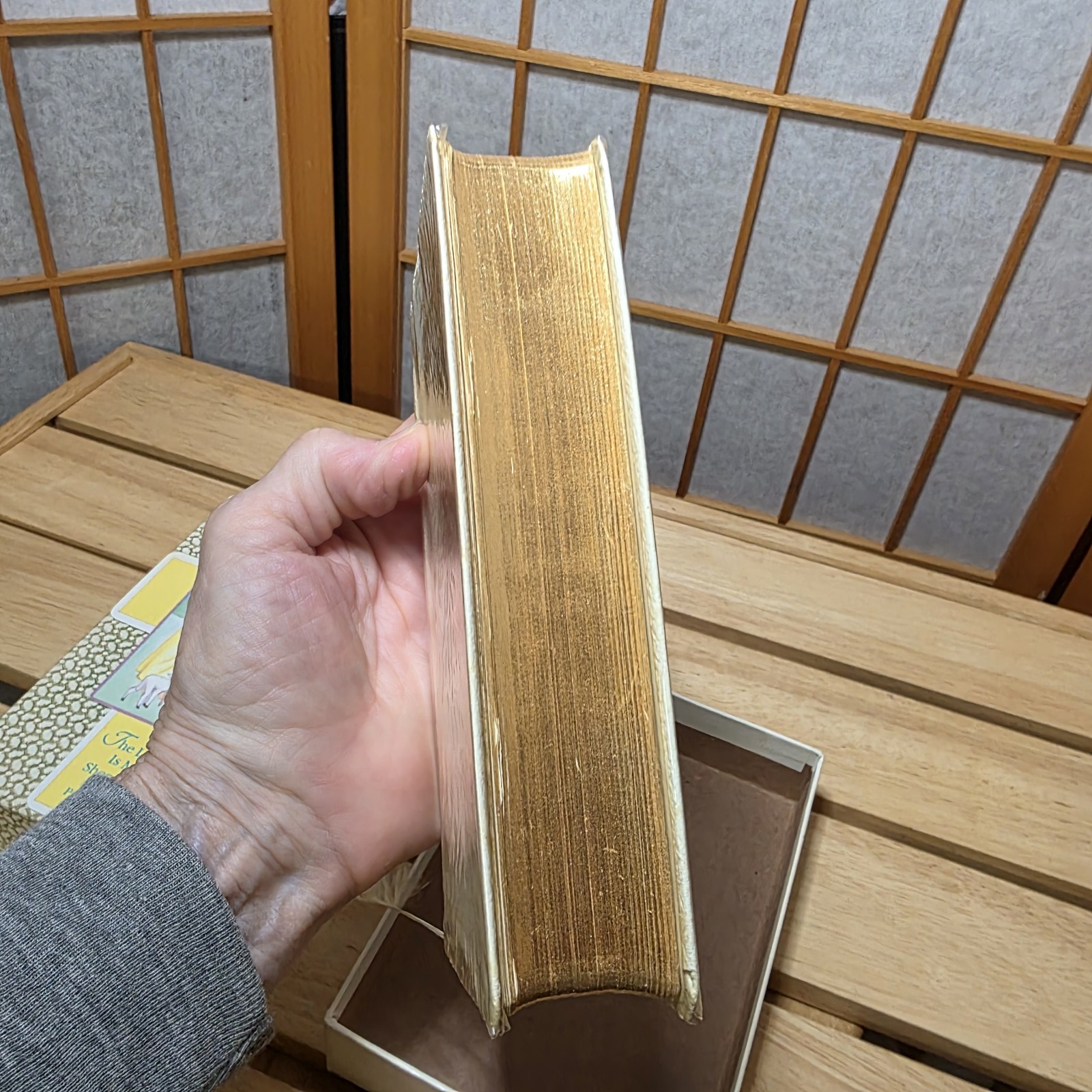 Bride’s Bible KJV Collins England 1958 White Leatheroid Gold Edges Original Box