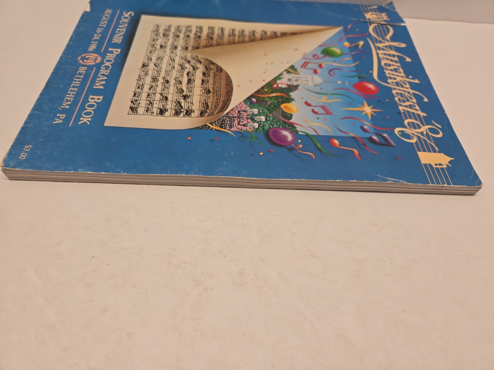 1986 Musikfest Souvenir Program Bethlehem PA Music Festival Book Third Annual Vi