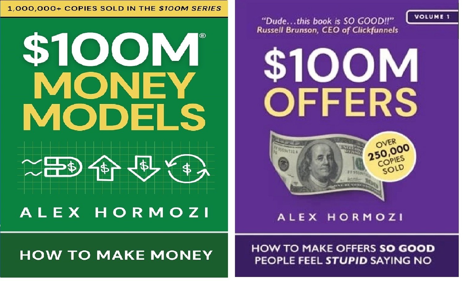 Alex Hormozi 2 Books Set: $100M Money Models & $100M Offers (English, Paperback)