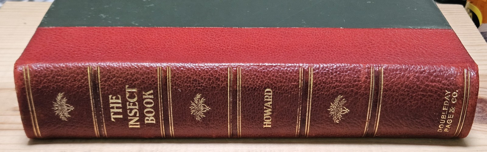 The Insect Book by Leland O. Howard, Ph.D. HC 1903 Red Leather/Green Cloth