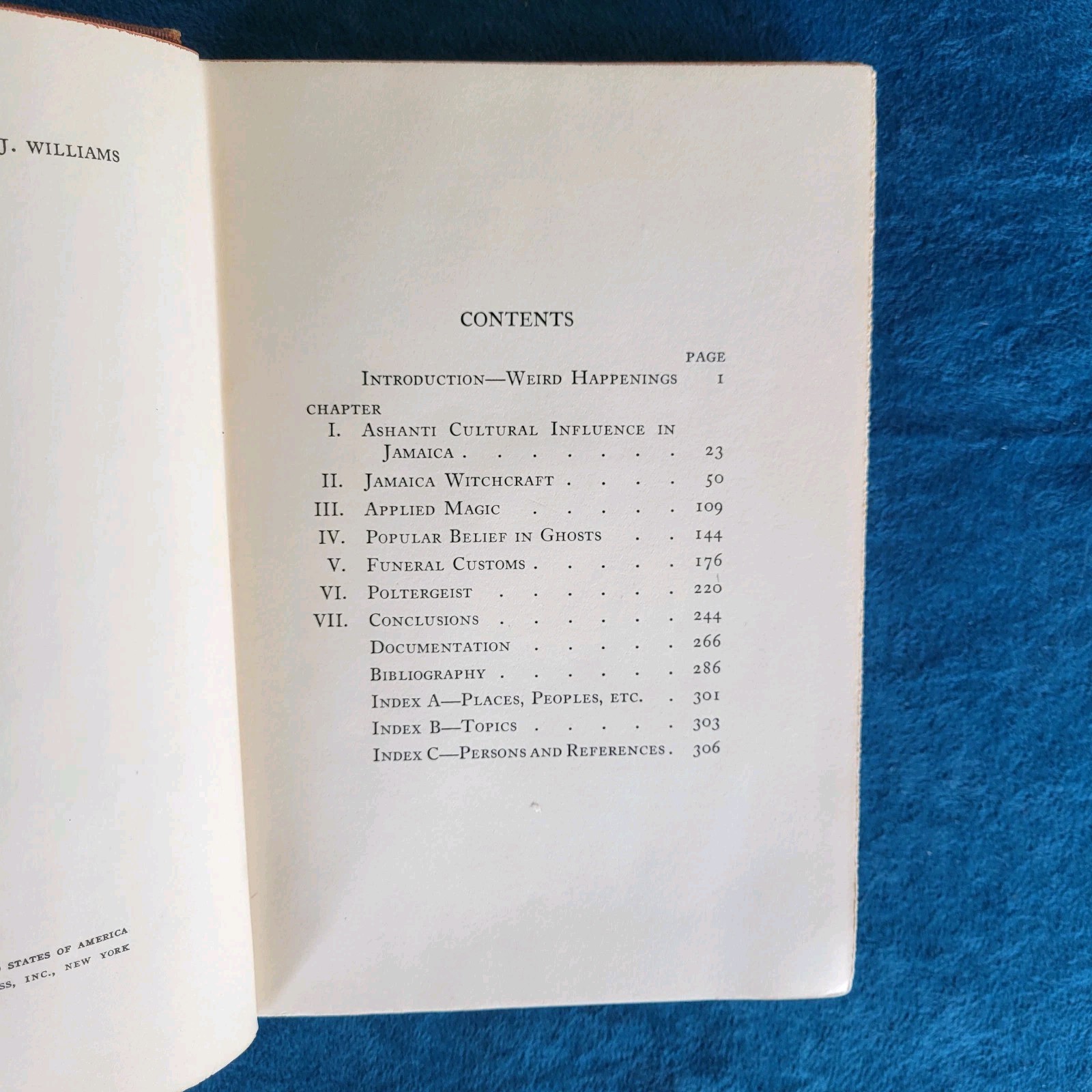 PSYCHIC PHENOMENA OF JAMAICA ; COPYRIGHT 1934 ; HARDCOVER ; 309 PAGES