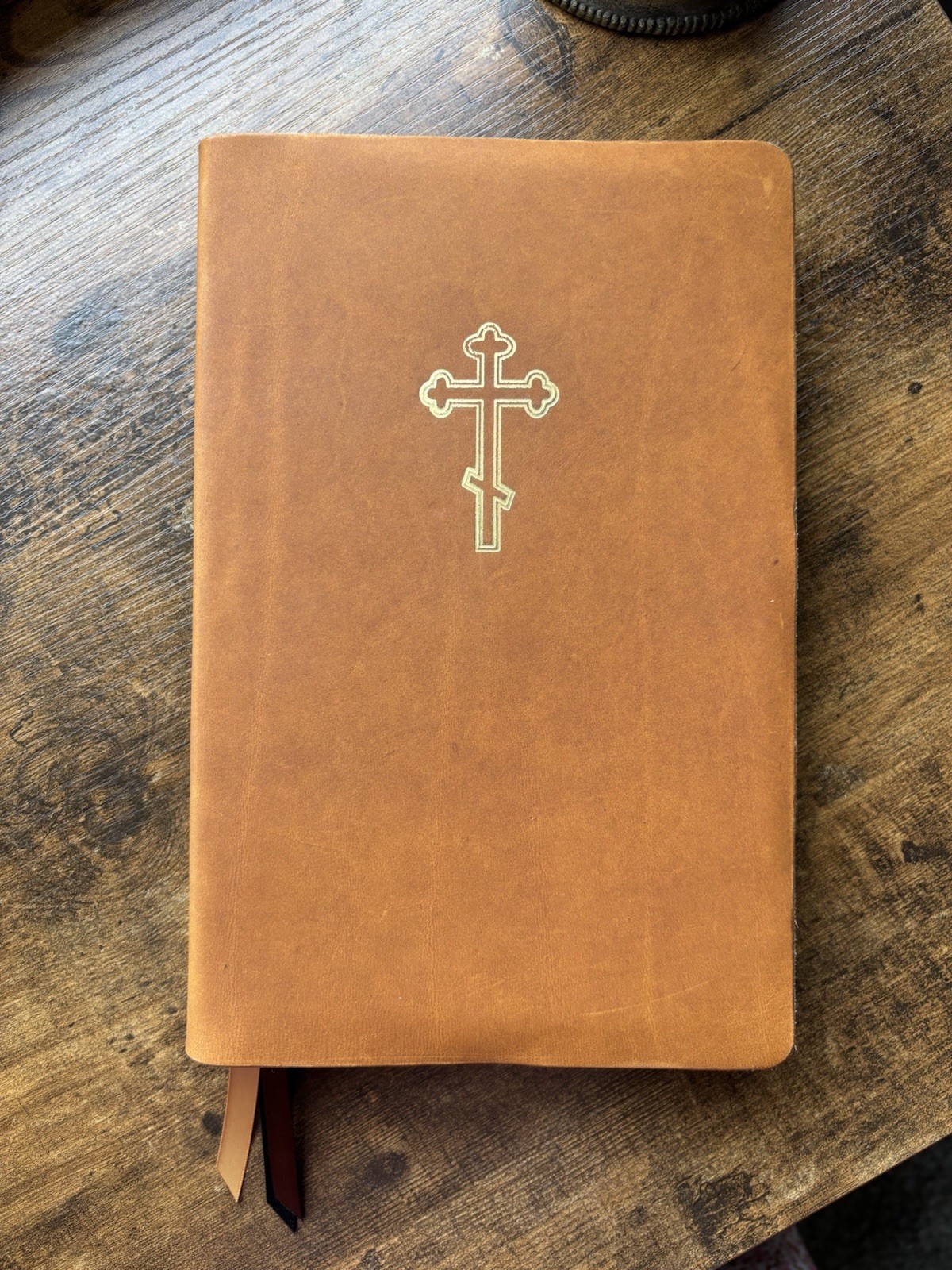 Orthodox Study Bible NKJV Handmade Genuine Leather Bible Choose Color.