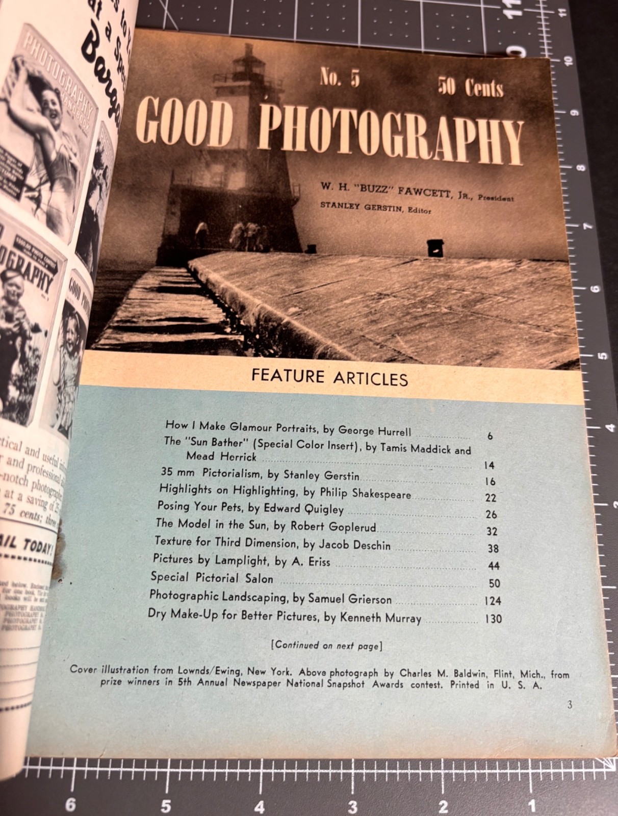 Vtg 1940s Antique GOOD PHOTOGRAPHY Magazine #5 Nude Woman