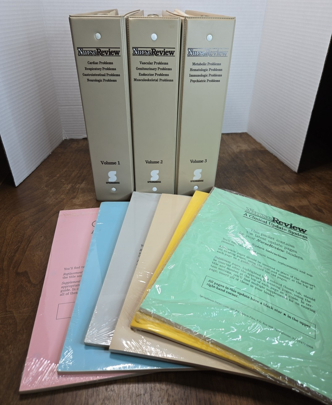 Nurse Review, Clinical Update System – Volumes 1, 2 & 3 in 3-Ring Binders