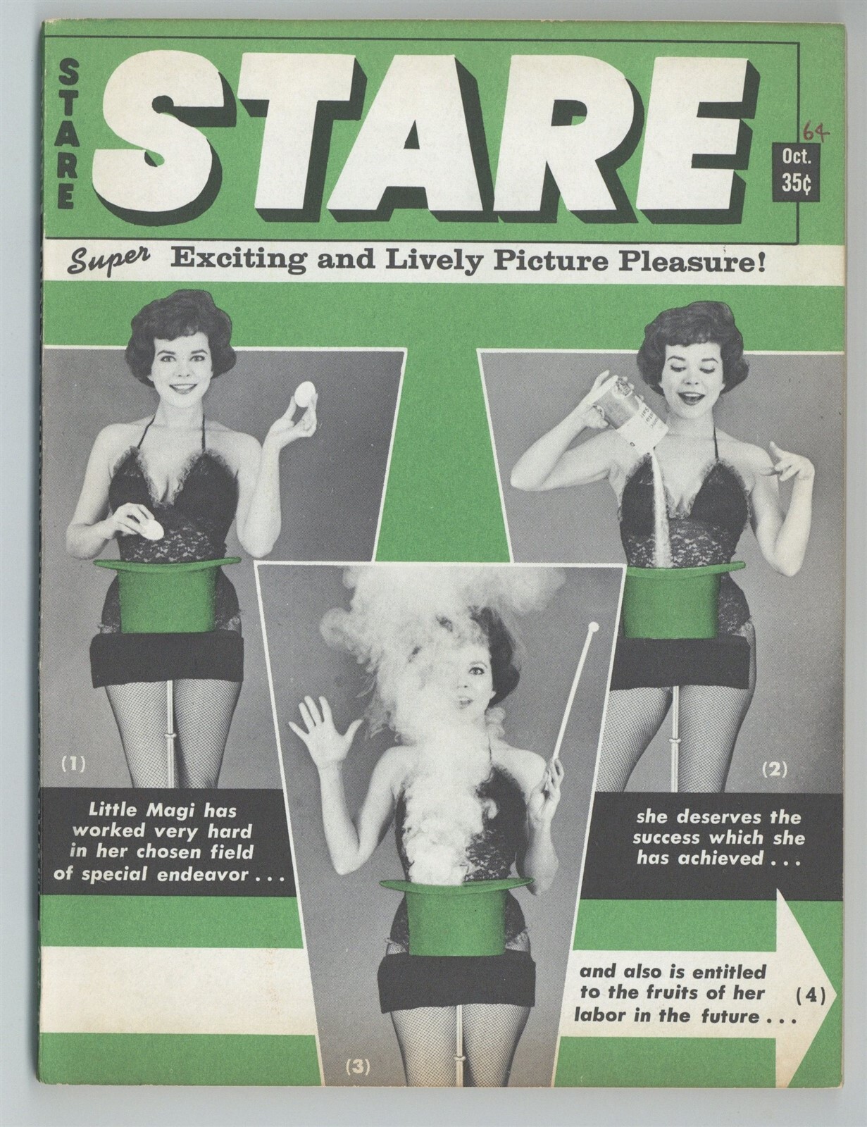 Stare 1964 Ann Weyer, Jamie Watson 100p Timely Features Bill Ward Pinup Magazine