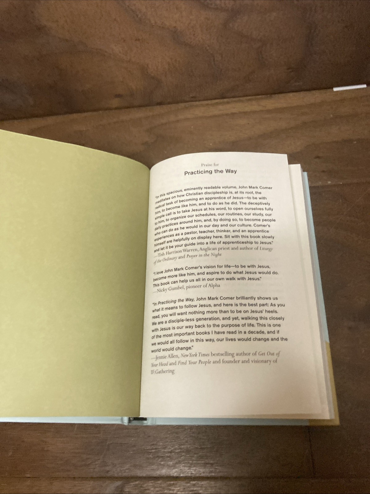 Practicing the Way by John Mark Comer – Hardcover Christian Living Spiritual