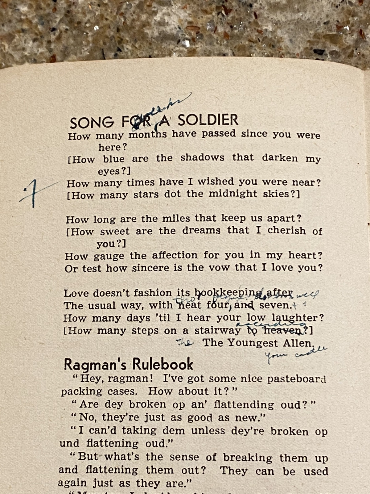 Vintage WWII Era CHICAGO TRIBUNE 1943 1944 LINE BOOK Quotes Wit Poetry Ephemera