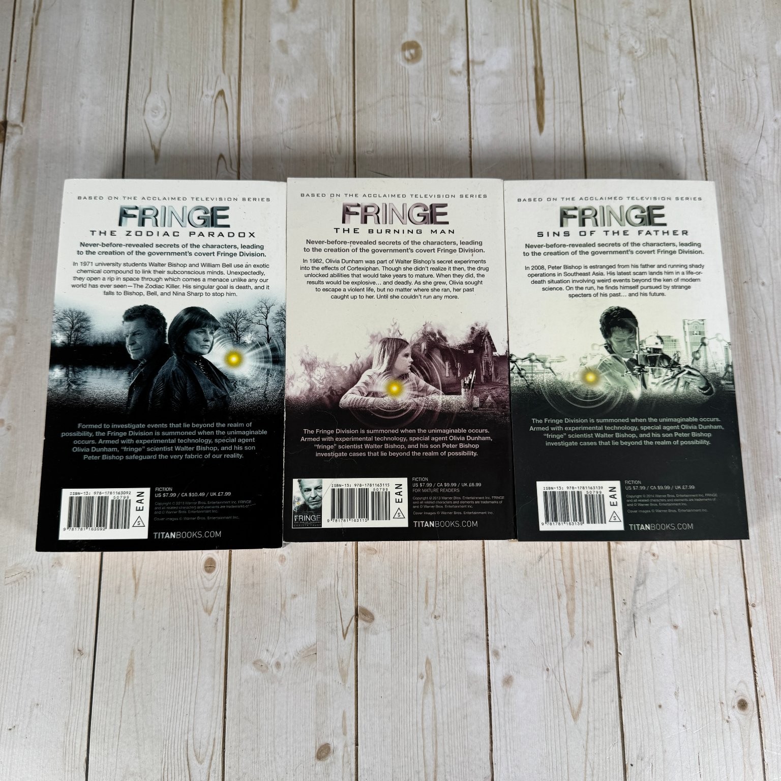 Fringe Books 1-3 Complete Set Christa Faust First Editions Sci-Fi TV Tie-In