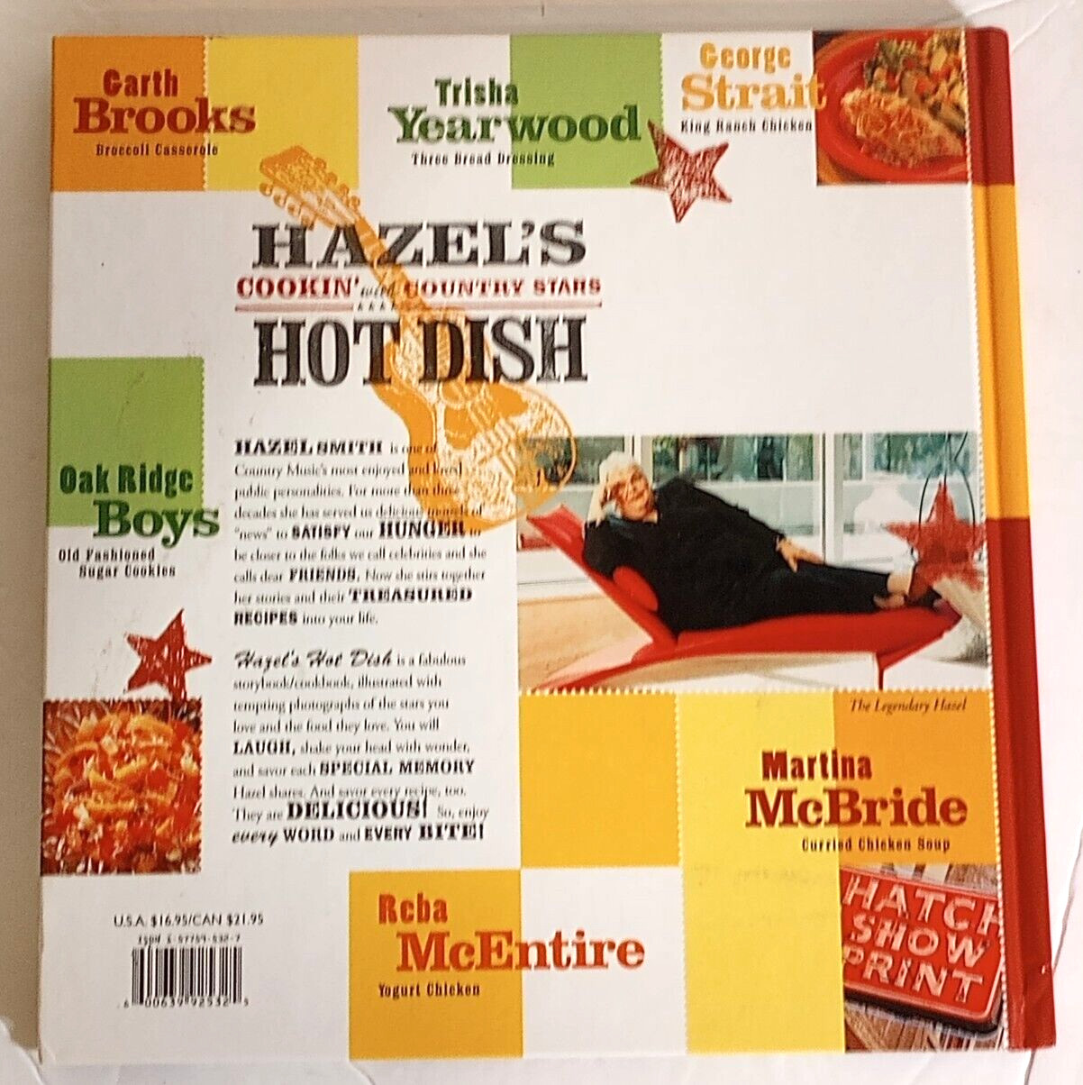 Cook Book “Cookin with Country Stars” Dolly, Reba, Garth; Hazel`s Hot Dish/Talk
