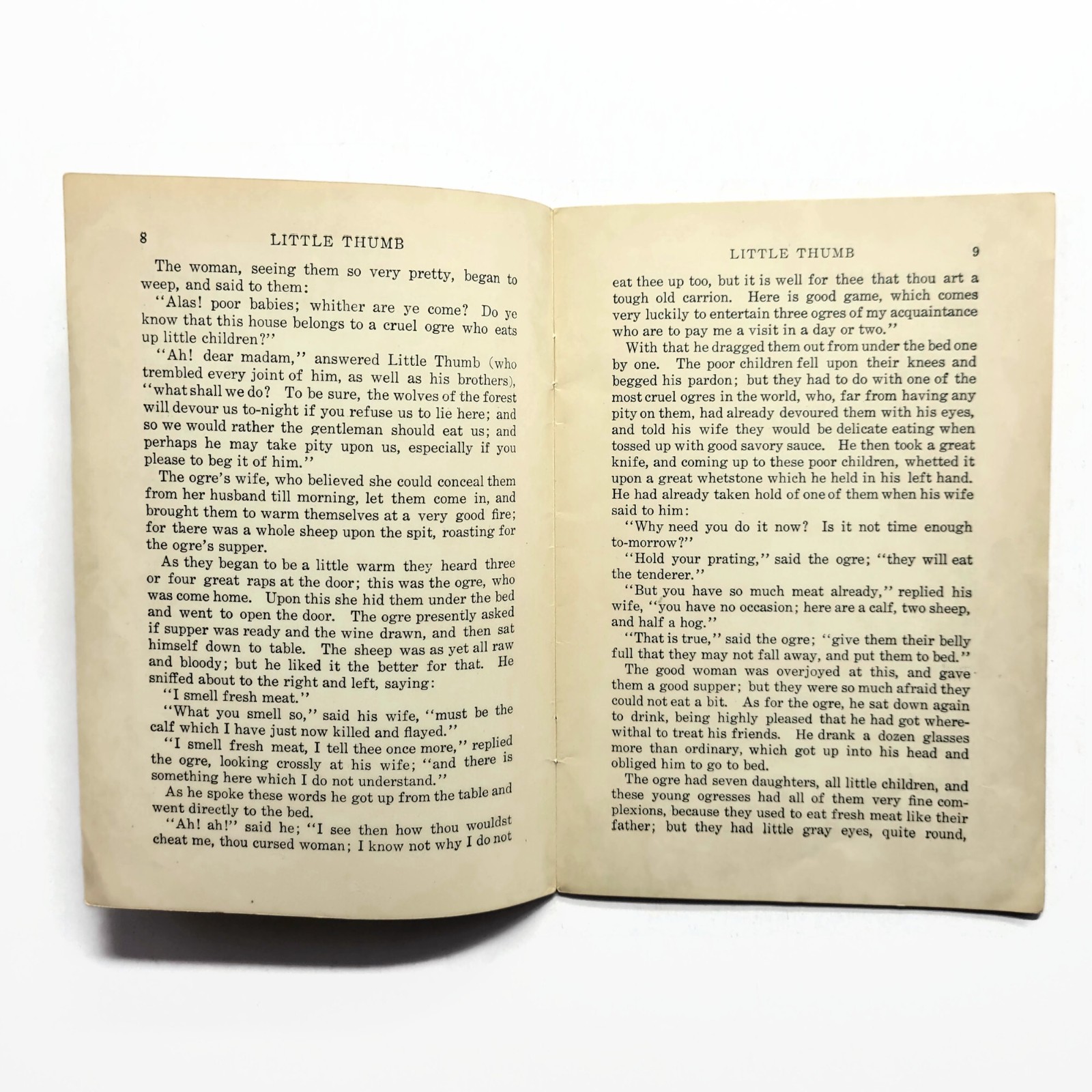 Antique 1910s The Snow Man And Other Stories: Little Match Girl, Little Thumb…