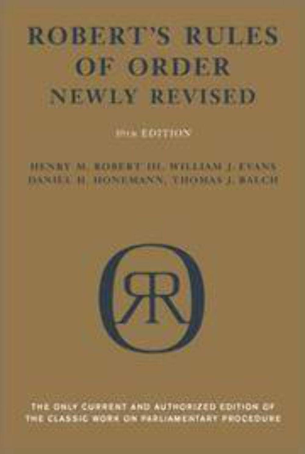 Robert’s Rules of Order (Newly Revised, 10th Edition) – Robert III, Henry M….