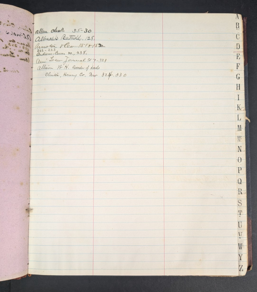 1882 – 1884 Handwritten Ledger Letters Joseph A Joyce, Insurance Law