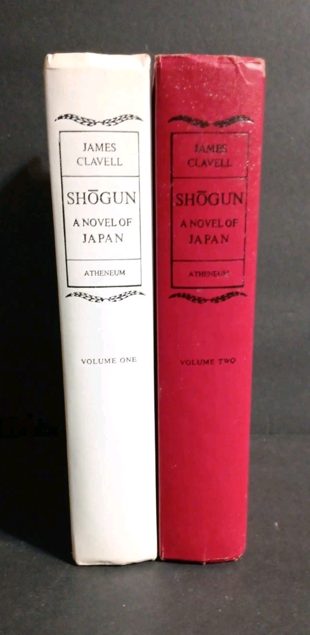 Shogun Volume 1 & 2 by James Clavell – Atheneum 1975 – HC – No Dust Jacket