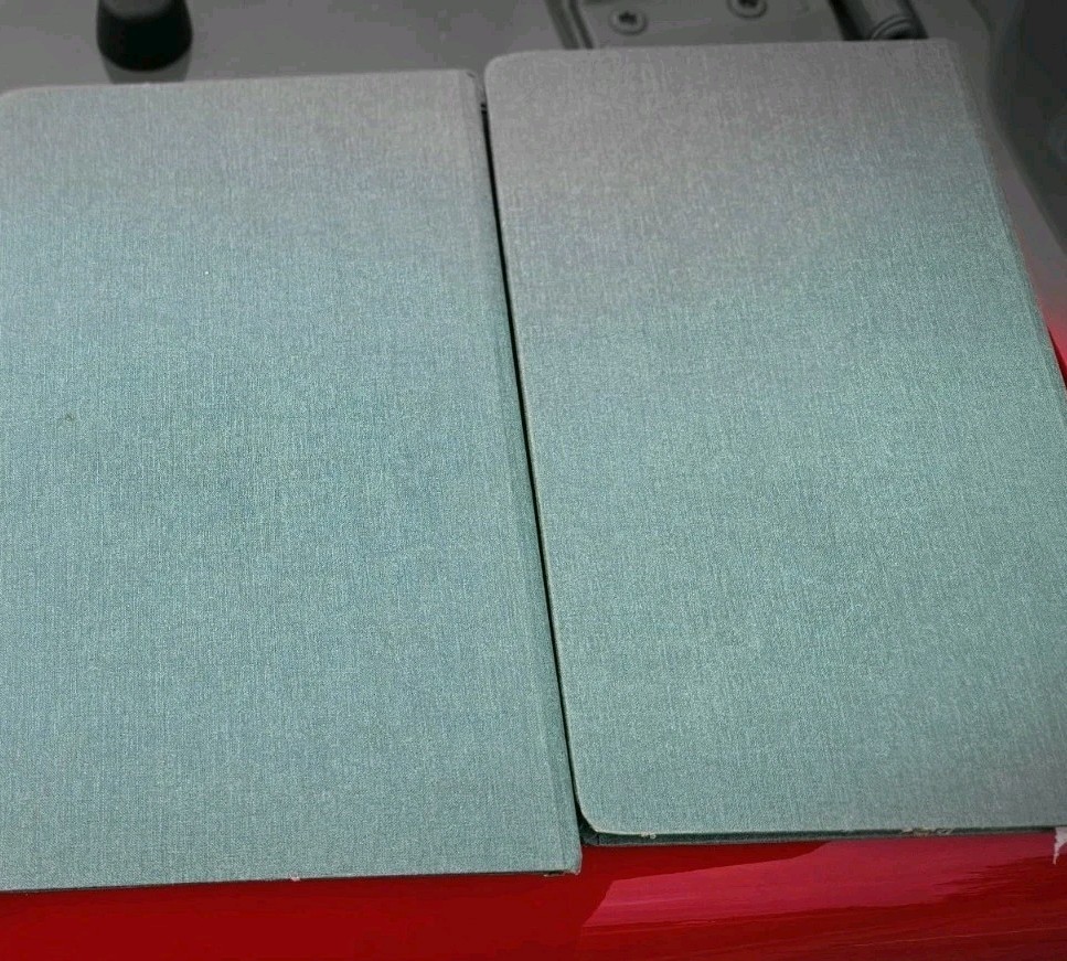 Antique 2pcs Canvas Ledger Journal Large G4