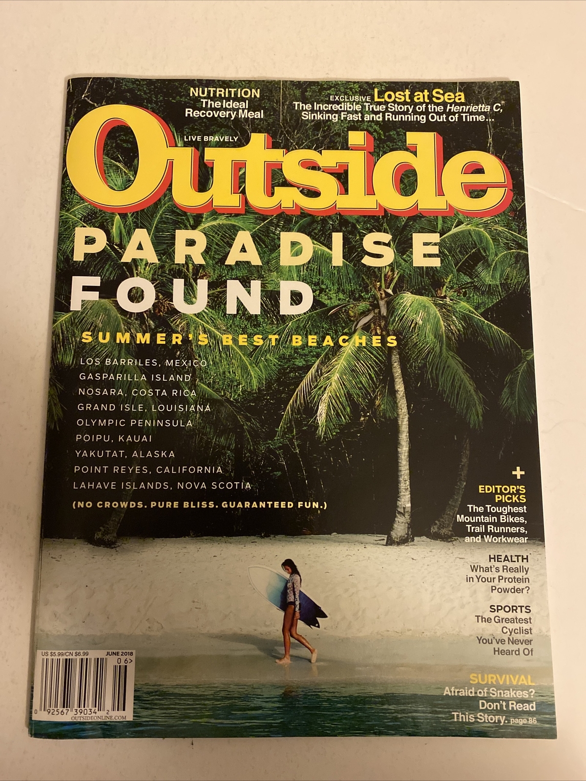 Outside Magazine June 2018 PARADISE FOUND SUMMERS BEST BEACHES 104 PAGES