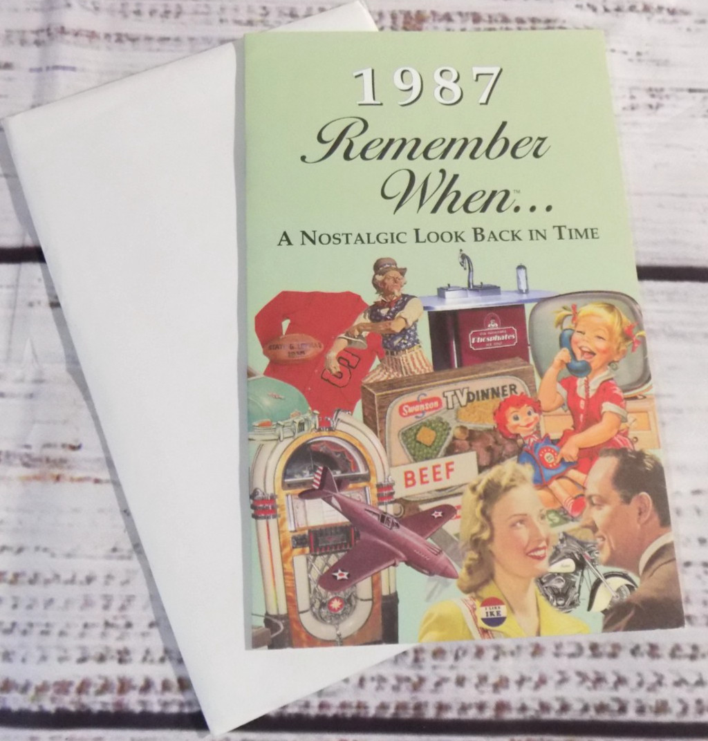 1987 REMEMBER WHEN – A Look Back in Time,” (5″ x 8″) Gift Booklet, 12 Pages