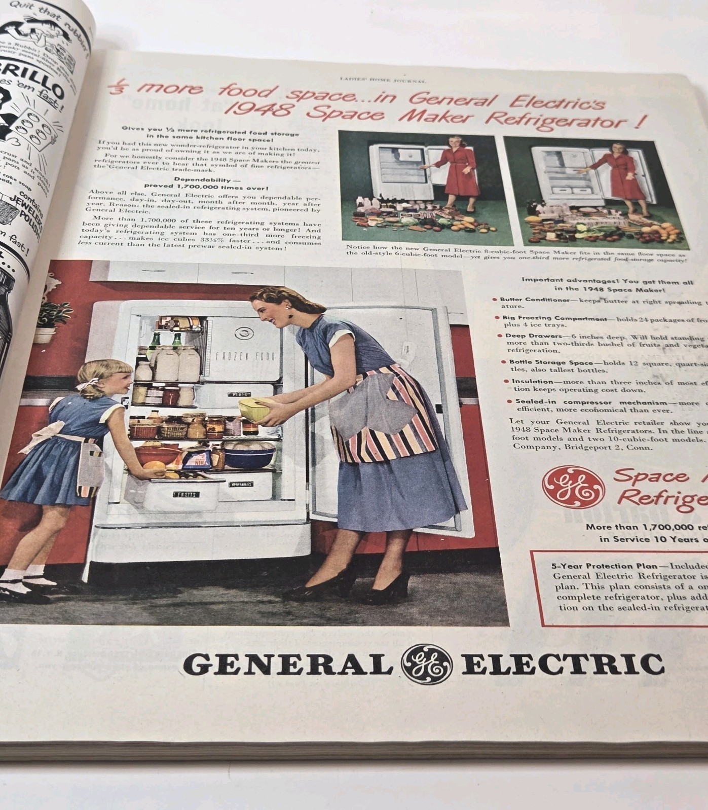 Vtg LADIES HOME JOURNAL MAG Aug. 1948 40s Fashion Full Color Ads Beauty READ