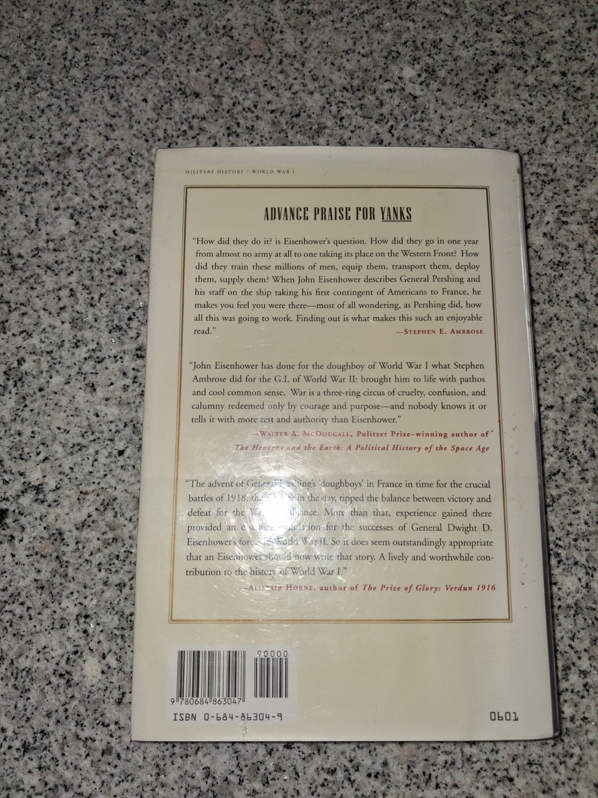 Yanks Epic Story of the American Army in World War I Eisenhower HC Free Press