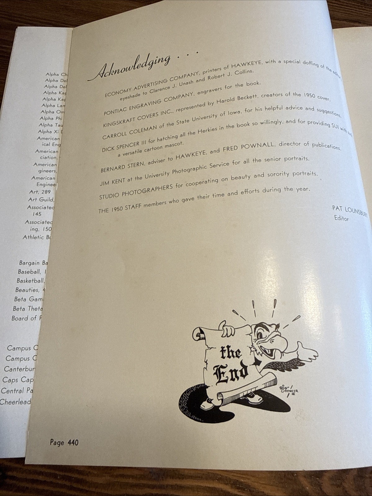 Vintage 1950 The Hawkeye Yearbook State University of Iowa 440 Pages
