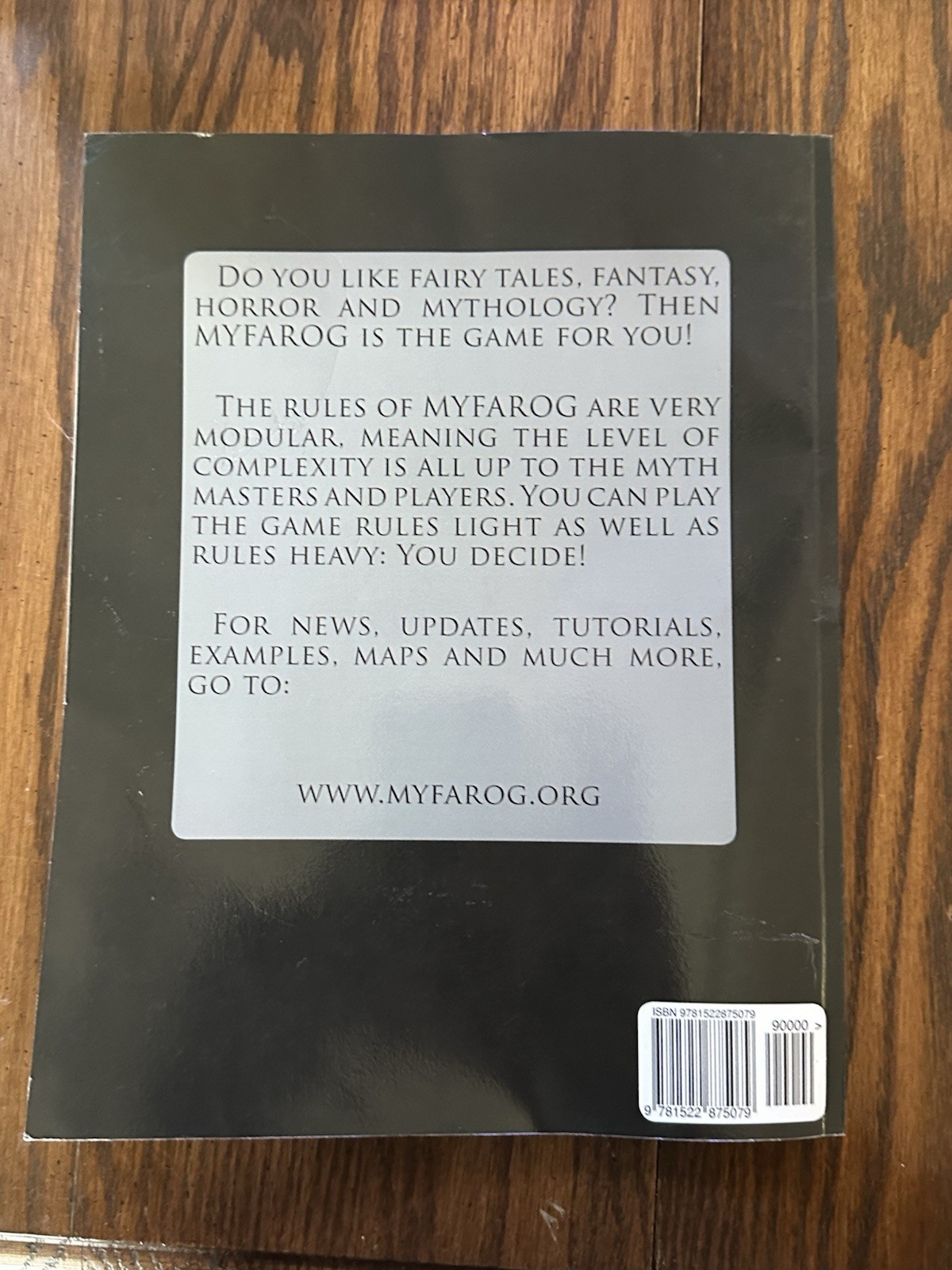 MYFAROG – Mythic Fantasy Role-playing Game Vikernes, Varg CreateSpace Independe