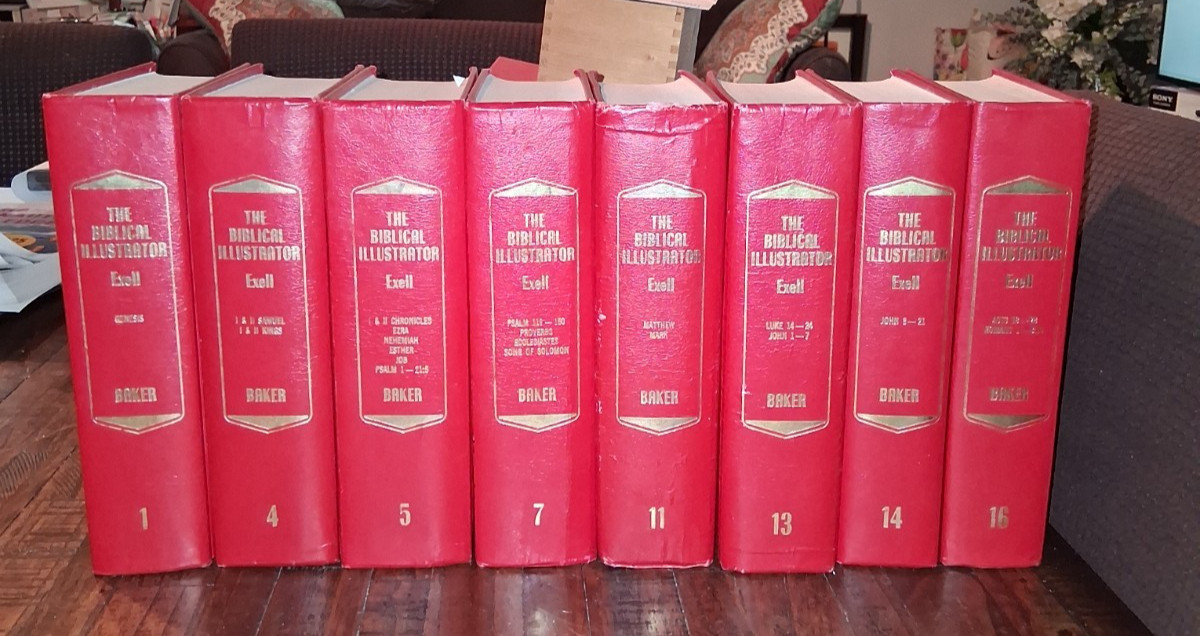 Lot of 8 Biblical Illustrator 1 4 5 7 11 13 14 15 Commentary Pastor Study Bible