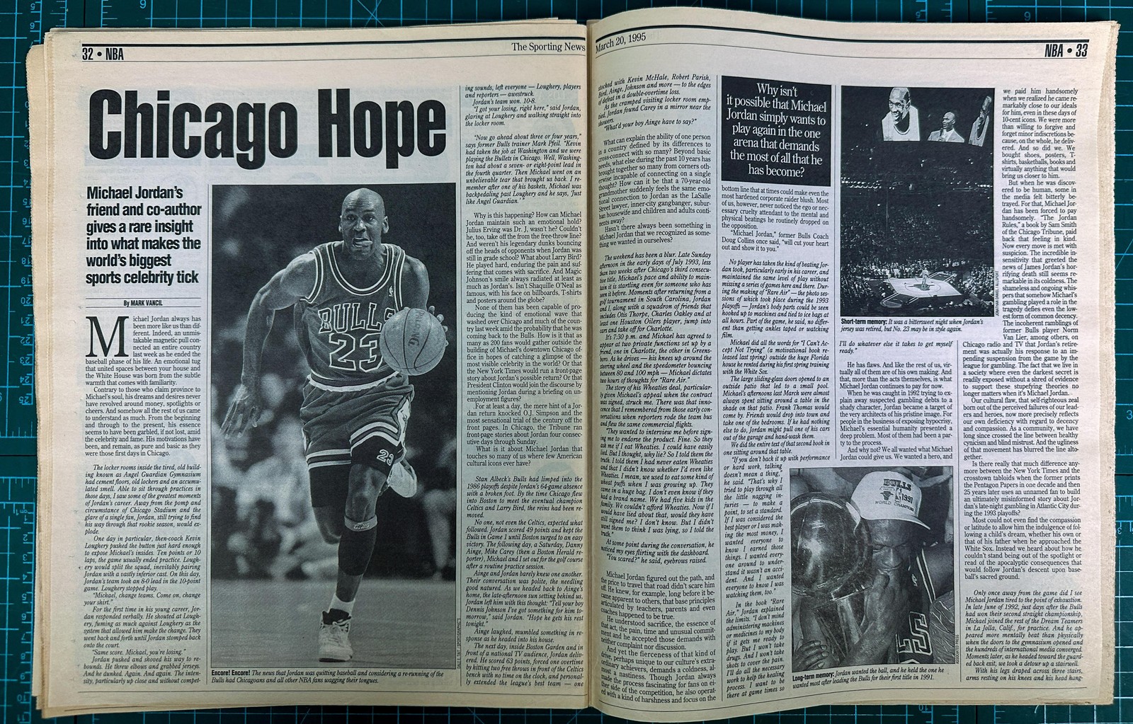 Vintage 1993 95 The Sporting News Magazine March June Michael Jordan Bulls NCAA