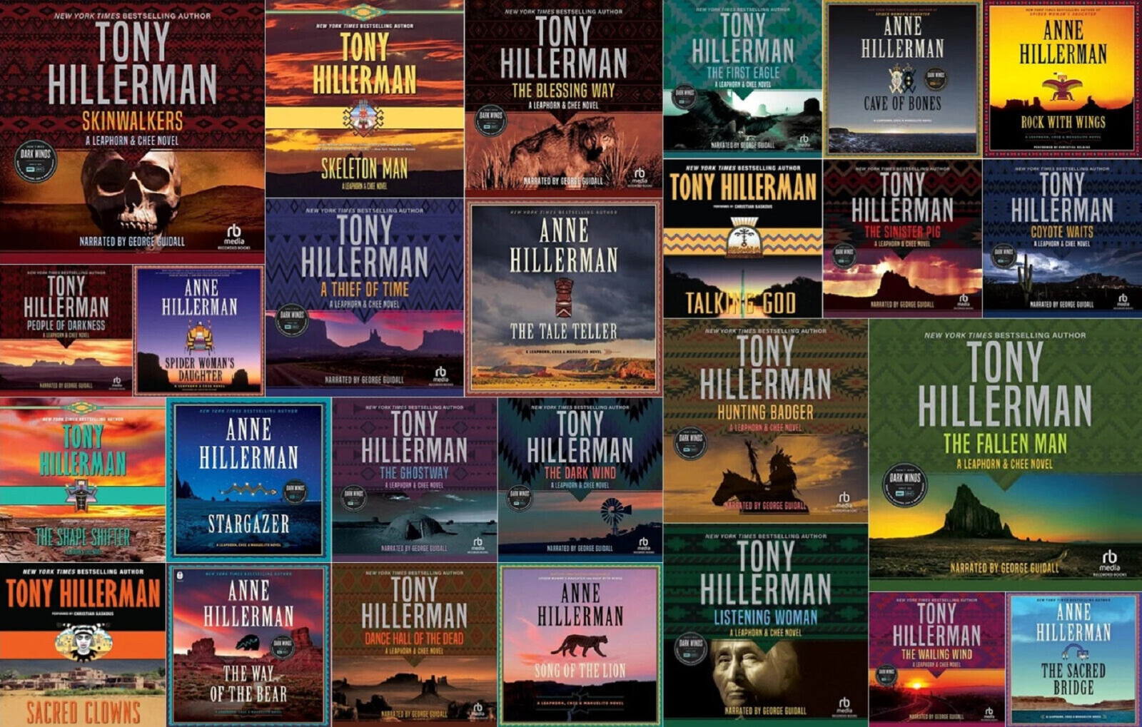 Tony & Anne Hillerman’s Leaphorn, Chee & Manuelito Audiobook Series (USB or DVD)