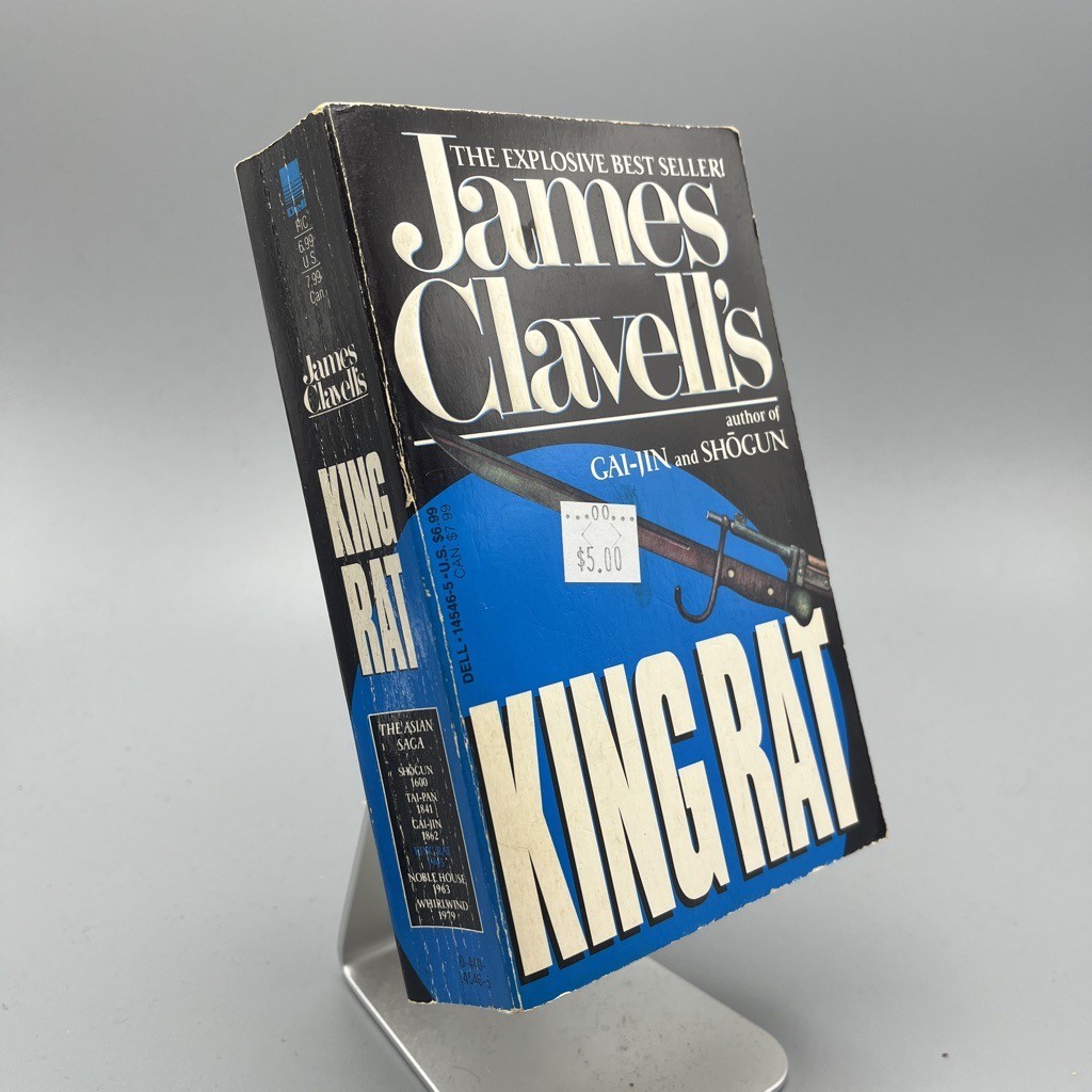 James Clavell King Rat Asian Saga Vtg Historical Fiction Paperback Dell Books