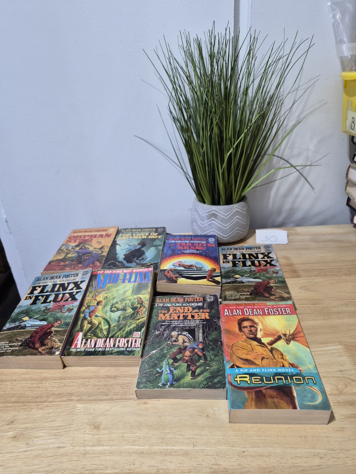 Lot of 8 Pip and Flinx by Alan Dean Foster Paperback Books TITLES SEEN