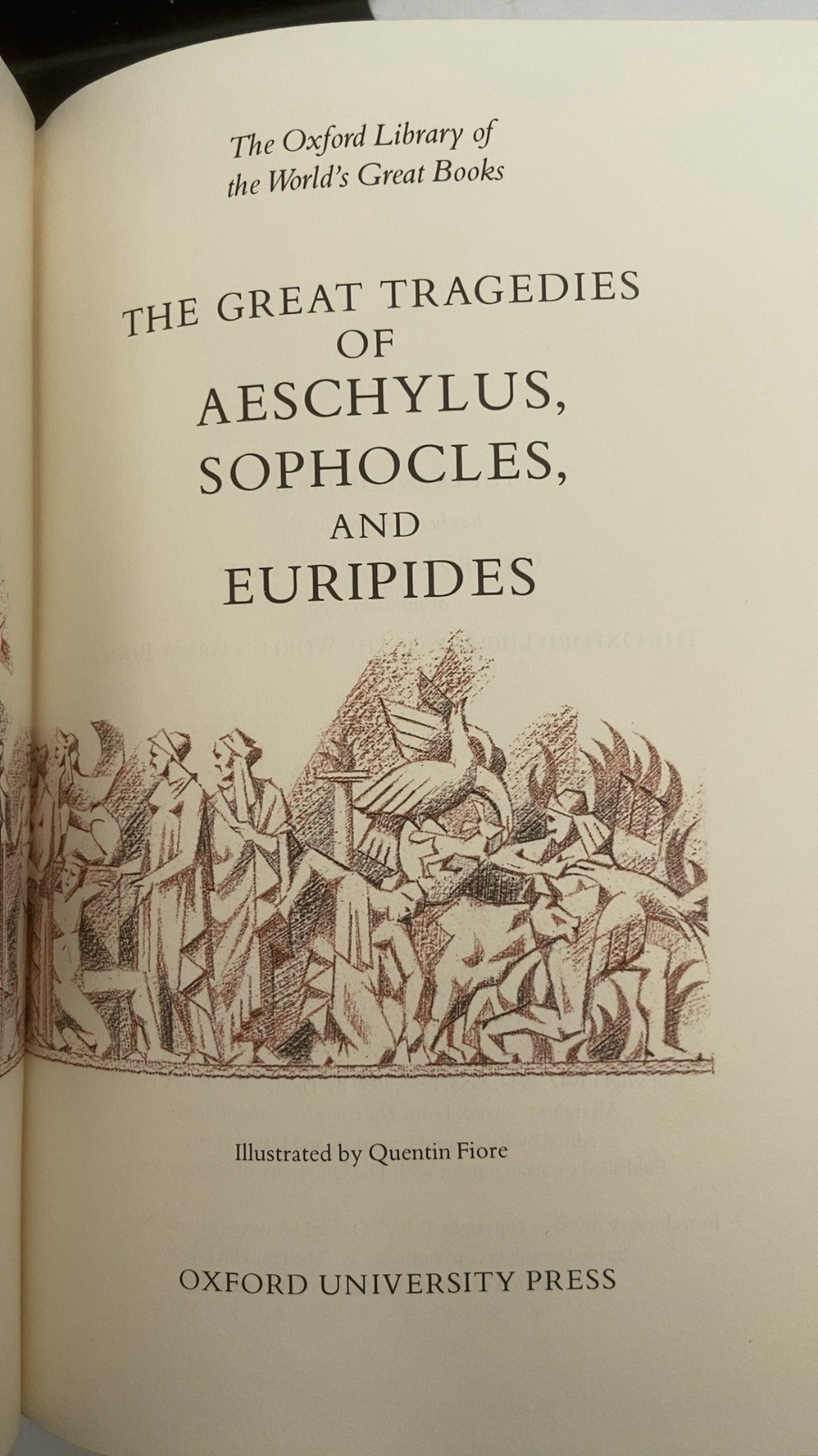 The Great Tragedies of Aeschylus, Sophocles, and Euripides Hardcover 1982