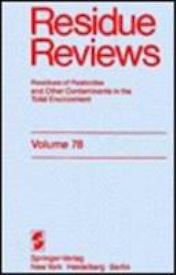 Residue Reviews: Residues of Pesticides and Other Contaminants in the Total …