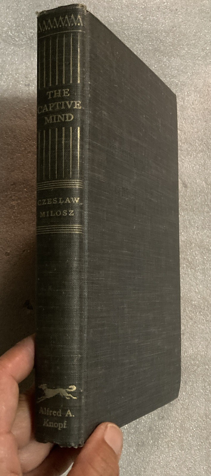 The Captive Mind by Czeslaw Milosz Hardcover First Edition Alfred A. Knopf 1953