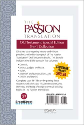The Passion Translation Old Testament Special Edition: 5-In-1 Collection: New