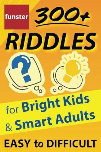 Funster 300 Riddles for Bright Kids Smart Adults – Easy to Diffic – VERY GOOD