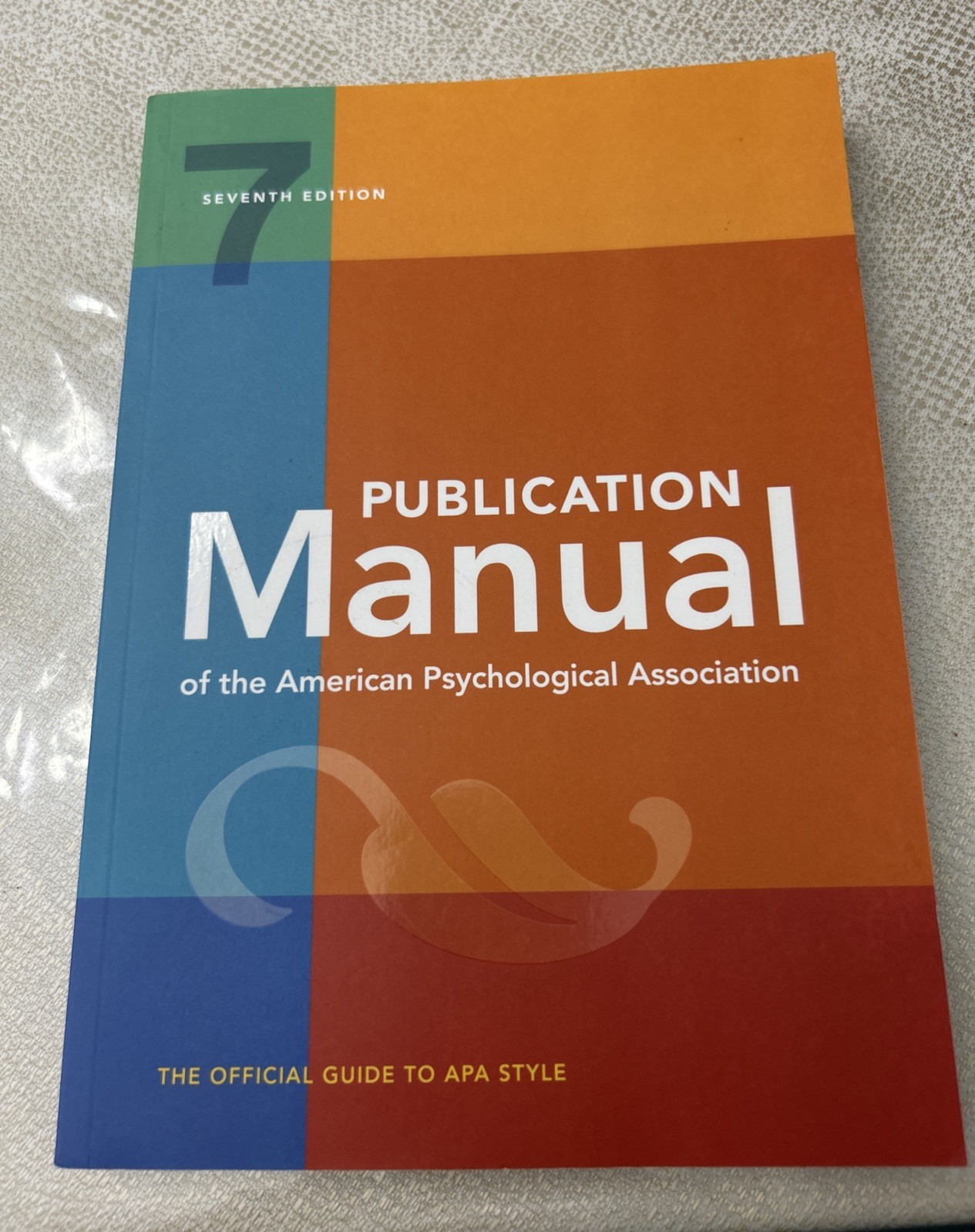 Publication Manual Of The American Psychology Association 7th Edition