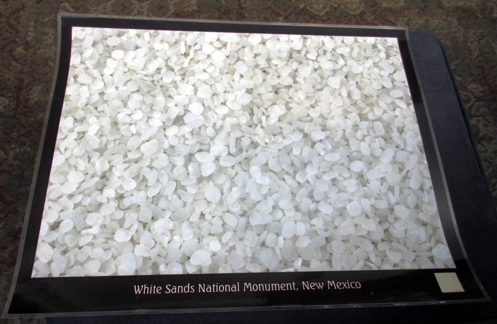 Magnified Poster of Beach Sand “White Sands National Monument, New Mexico” – NEW