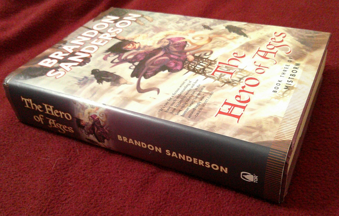 The Hero of Ages by Brandon Sanderson (2008, HC) first print Mistborn #3